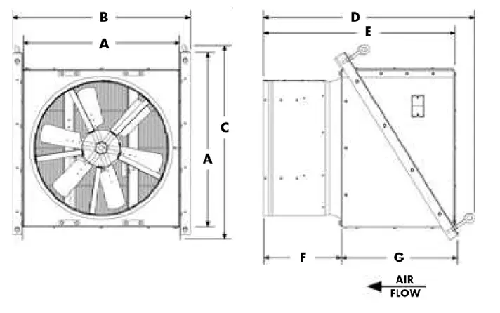 Dimensional Drawing of the LCE/LCS Model